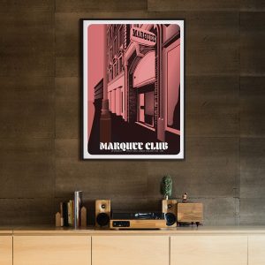 BOOWY 1985 LONDON MARQUEE CLUB復刻ポスター BOOWY MARQUEE CLUB ライブ告知ポスター 1985年ロンドン公演